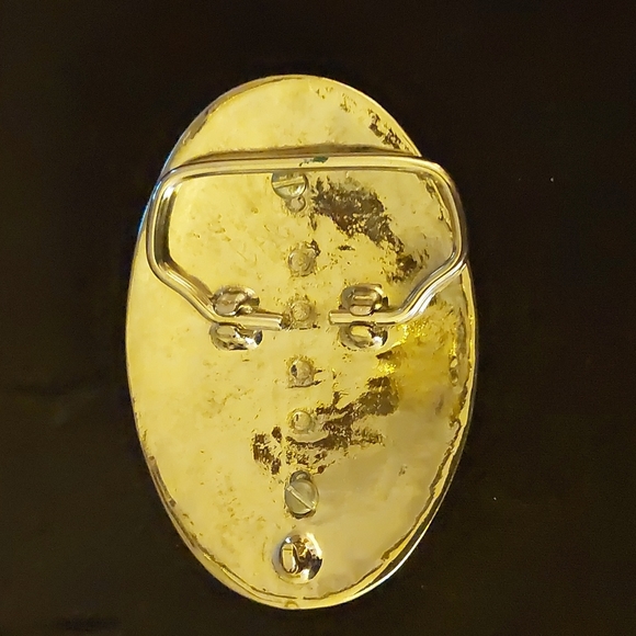 Paua Shell Western Buckle - Picture 2 of 6